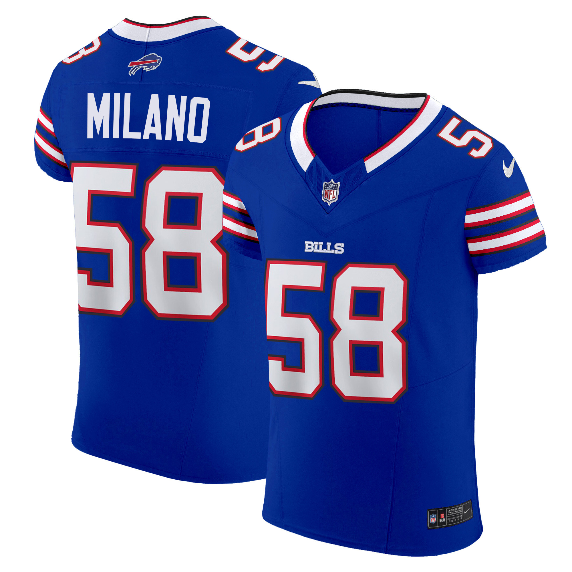 Matt Milano Men's Buffalo Bills Vapor Elite Royal Jersey - All Stitched 