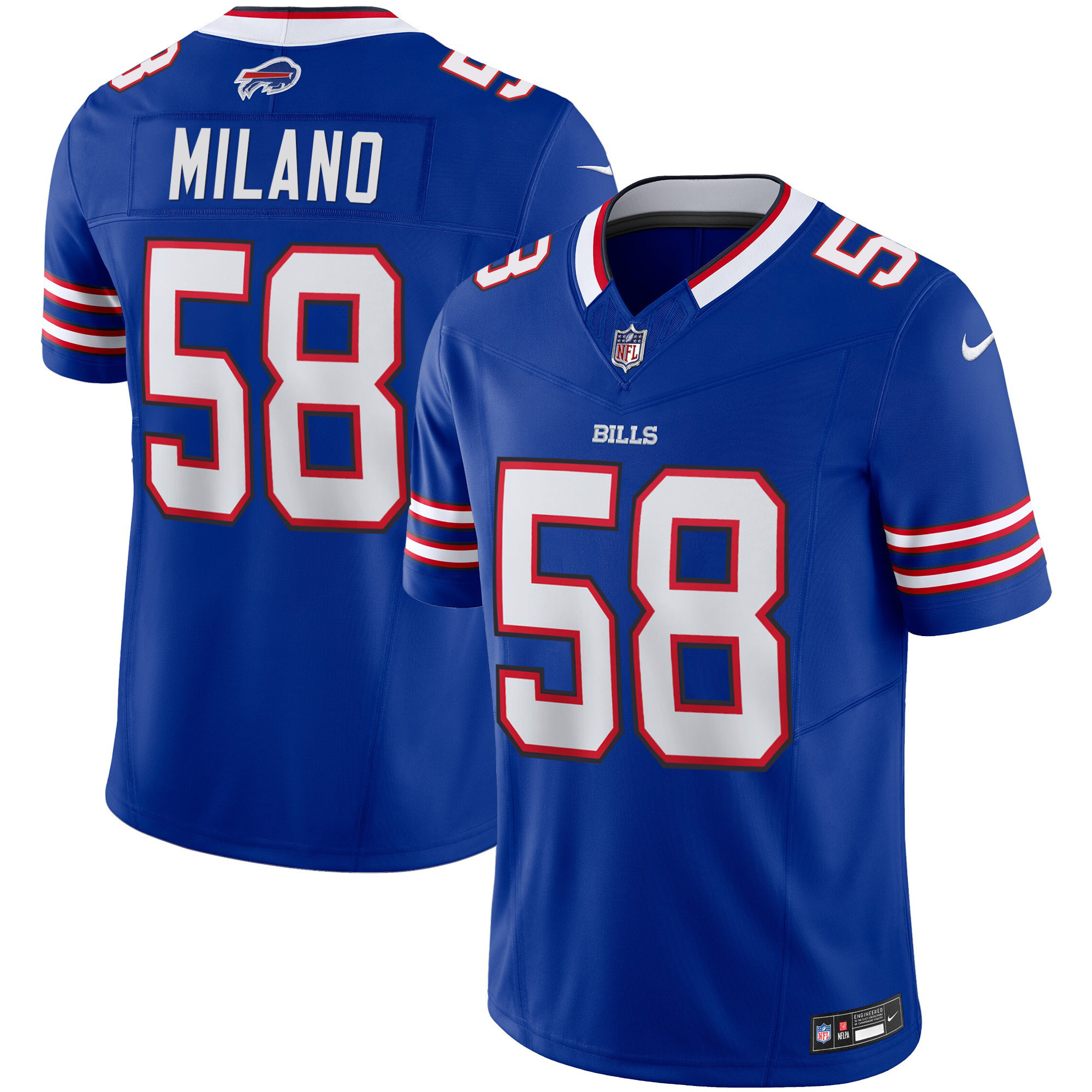 Matt Milano Men's Buffalo Bills Vapor Limited Royal Jersey - All Stitched 