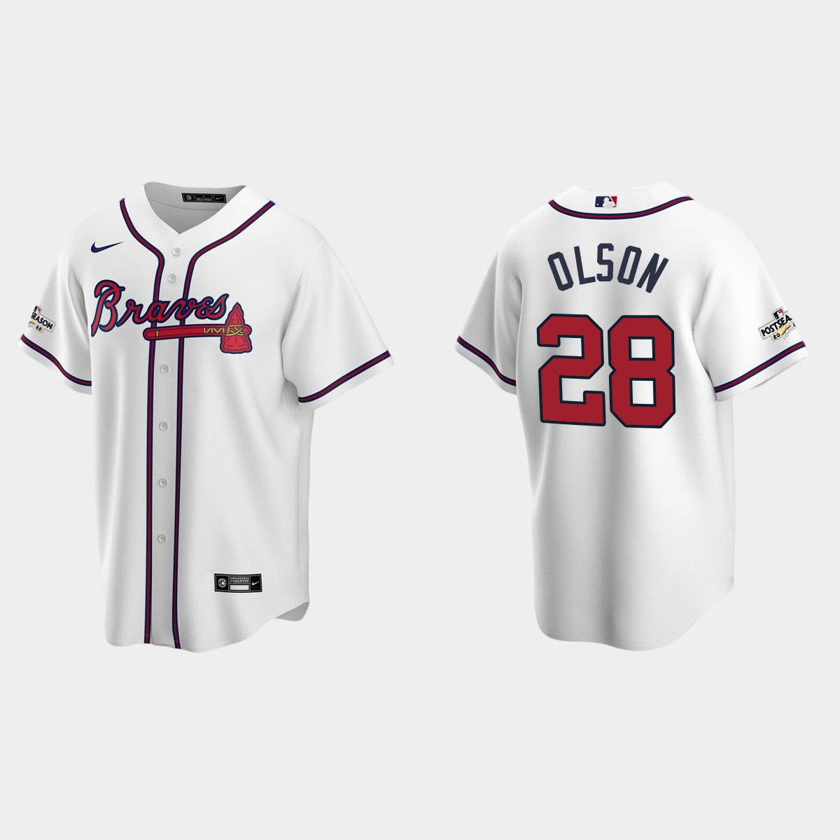 Matt Olson Atlanta Braves 2022 Postseason Jersey - White