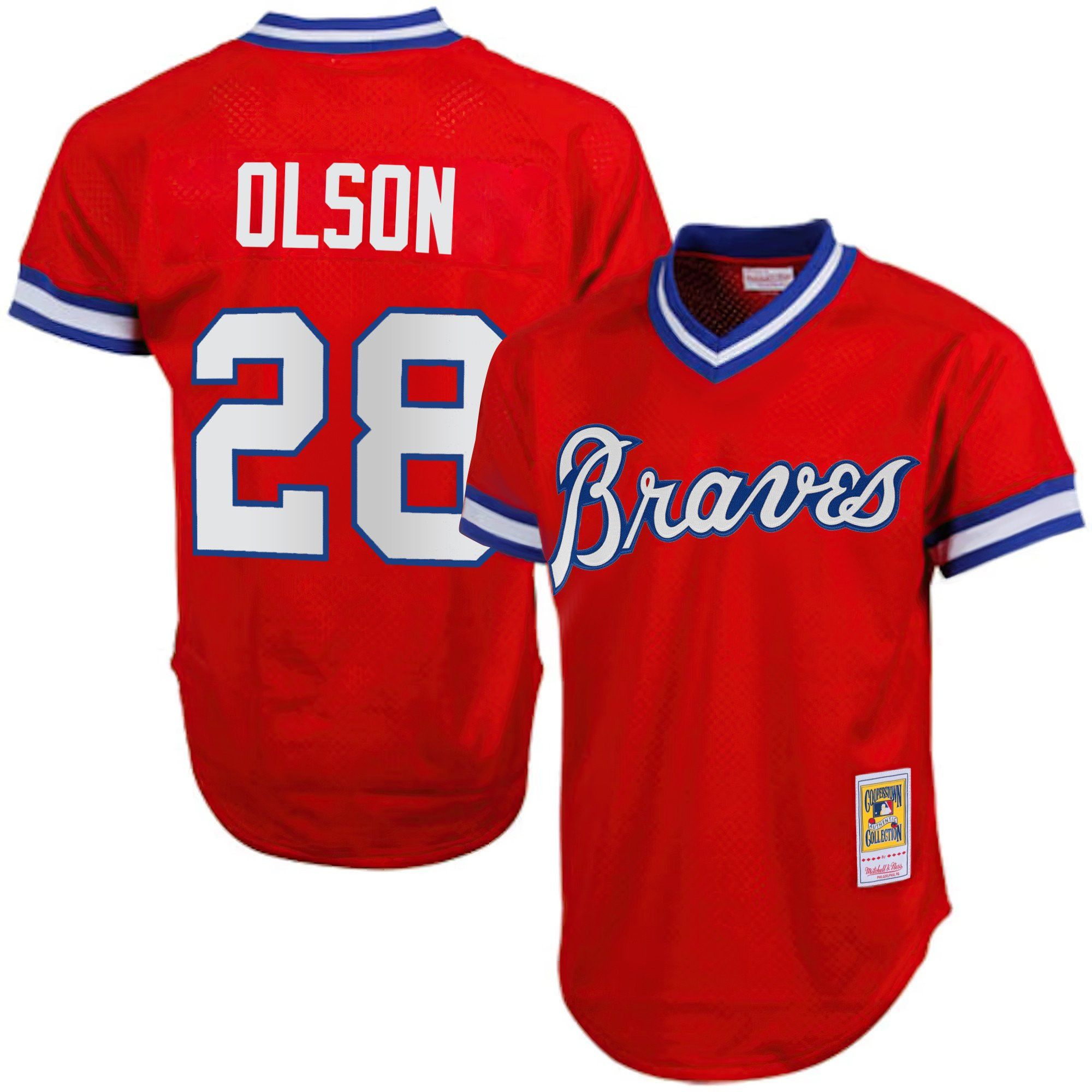 Matt Olson Men's Atlanta Braves 1974 Throwback 1980 Jersey - All Stitched