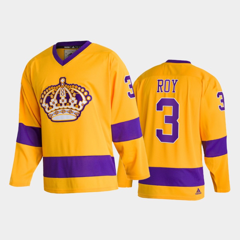 Matt Roy Los Angeles Kings Team Classics Gold Throwback Jersey 2022
