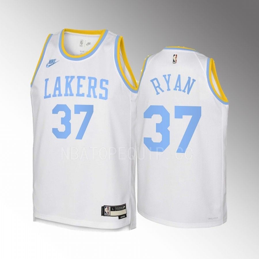Matt Ryan 37 Los Angeles Lakers 2022-23 Classic Edition White Youth Jersey – Swingman