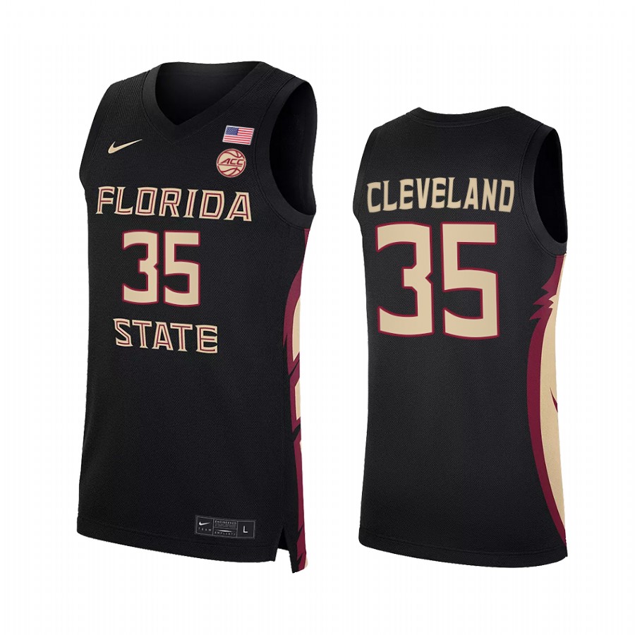 Matthew Cleveland Florida State Seminoles Black Jersey 2022 College
