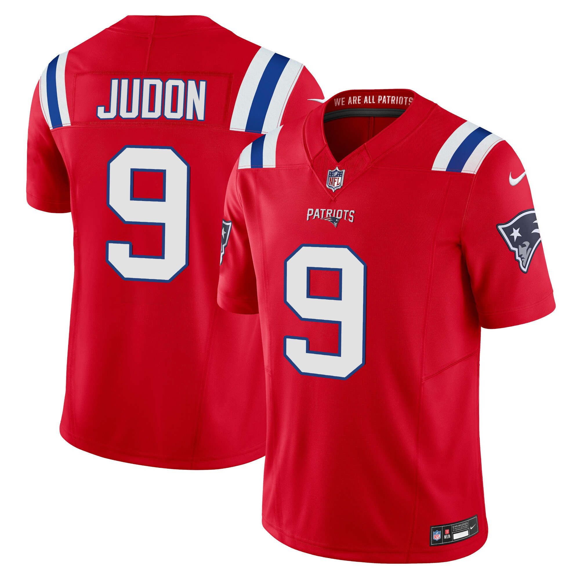 Matthew Judon Men's New England Patriots Vapor Limited Red Jersey - All Stitched 
