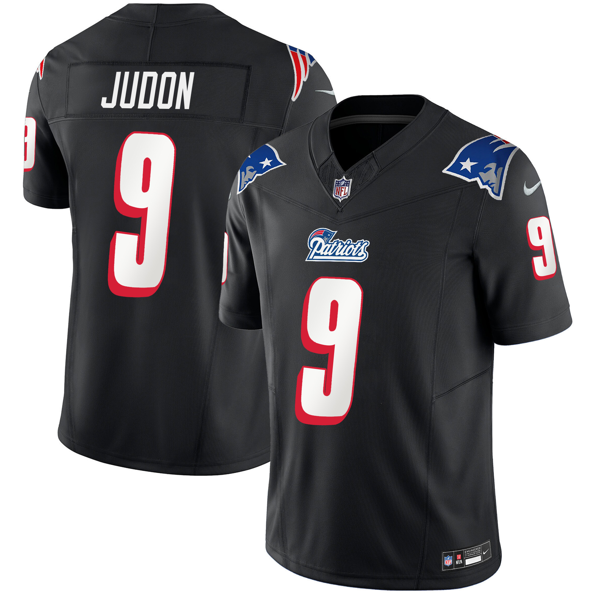 Matthew Judon Youth's New England Patriots 1996 Throwback Limited Vapor Black Jersey - All Stitched 