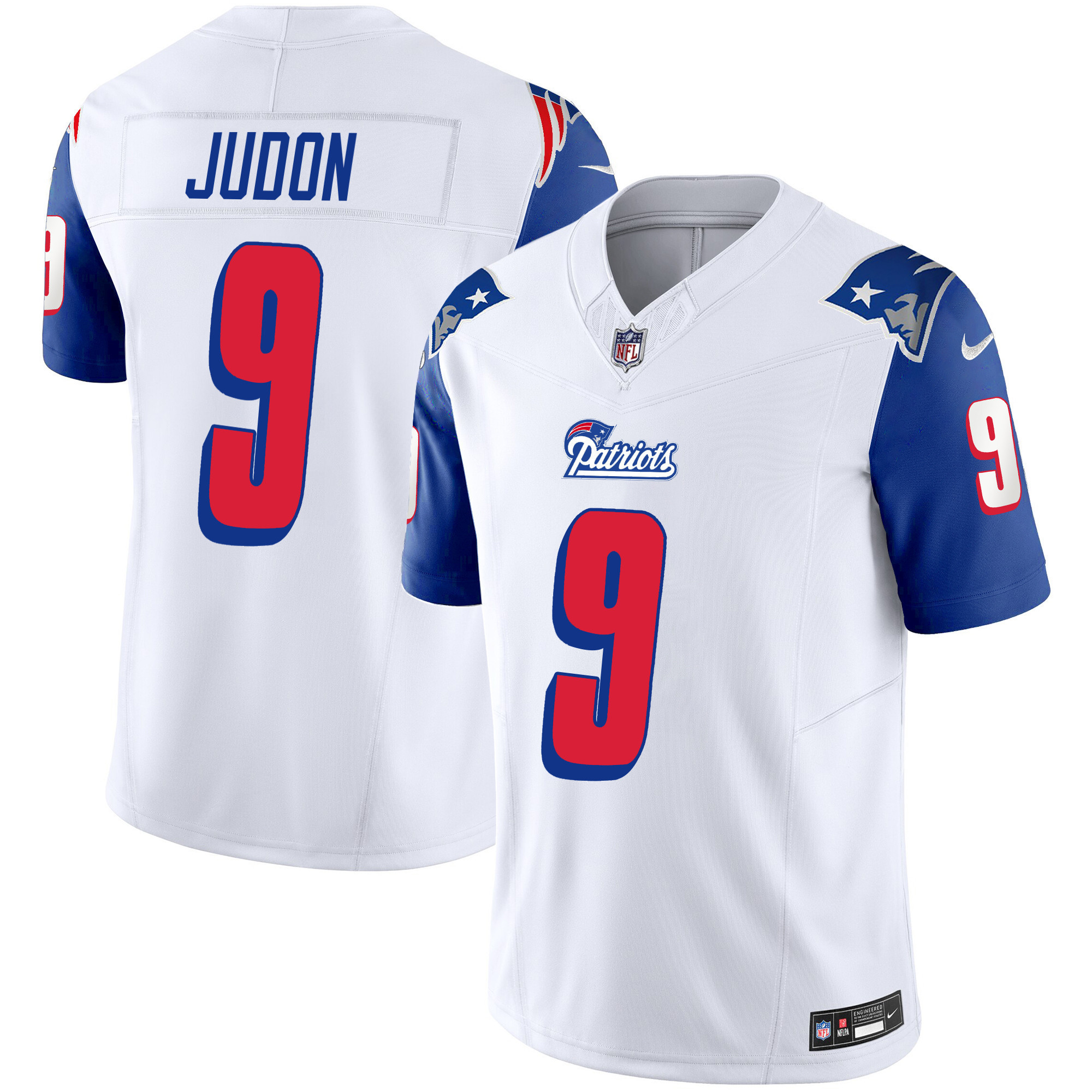 Matthew Judon Youth's New England Patriots 1996 Throwback Limited Vapor Royal Sleeves Jersey - All Stitched 