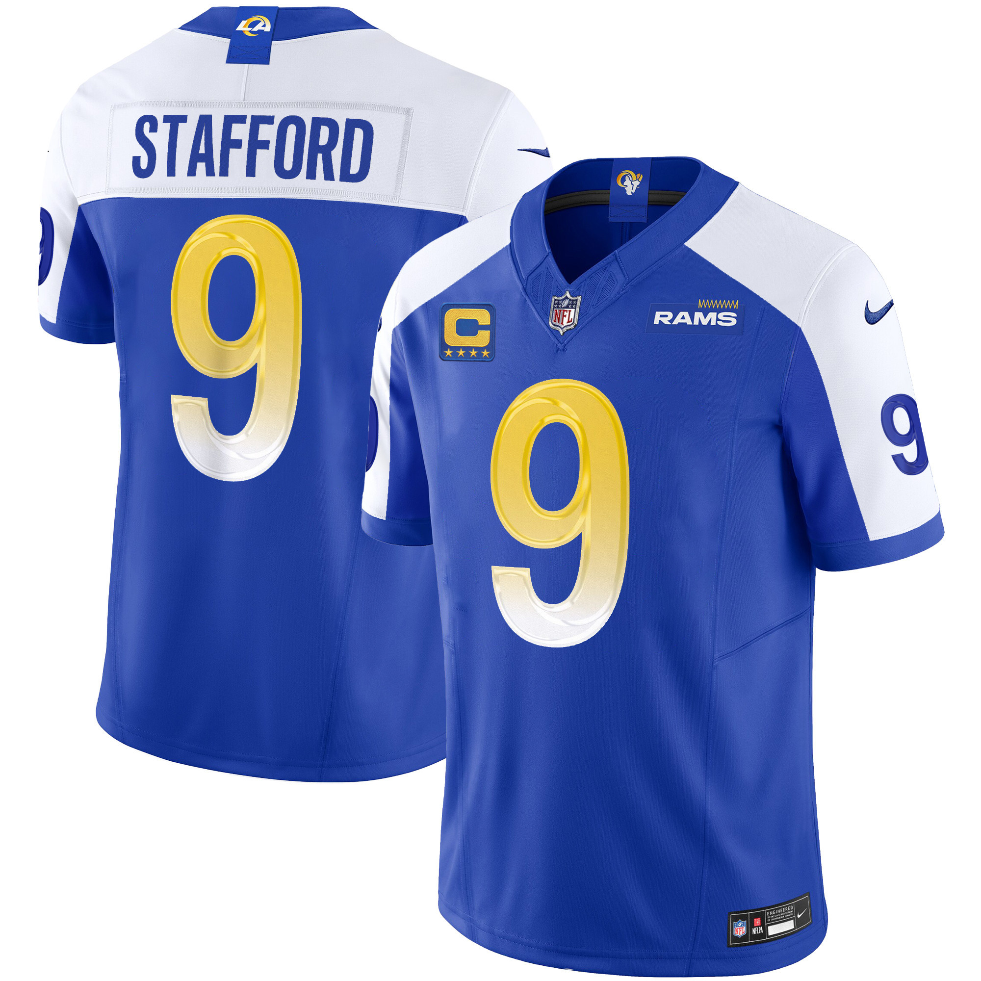 Matthew Stafford Men's Los Angeles Rams Vapor Limited Alternate Jersey - All Stitched 