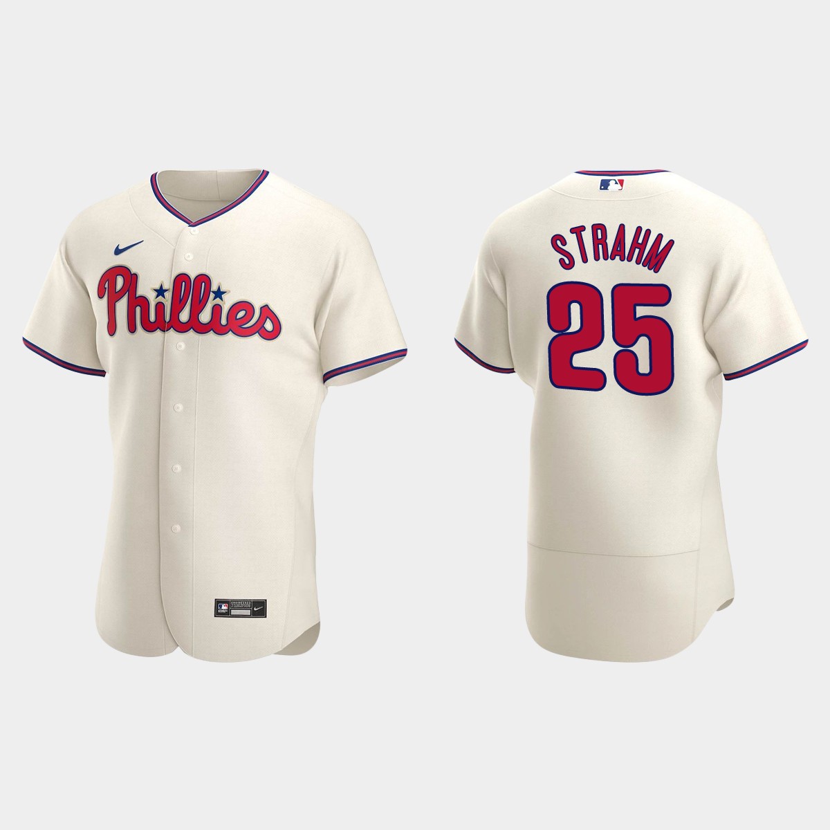 Matthew Strahm Philadelphia Phillies Alternate Jersey - Cream