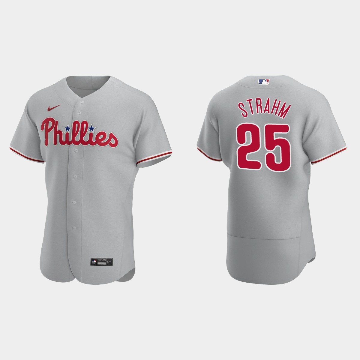 Matthew Strahm Philadelphia Phillies Road Jersey - Gray