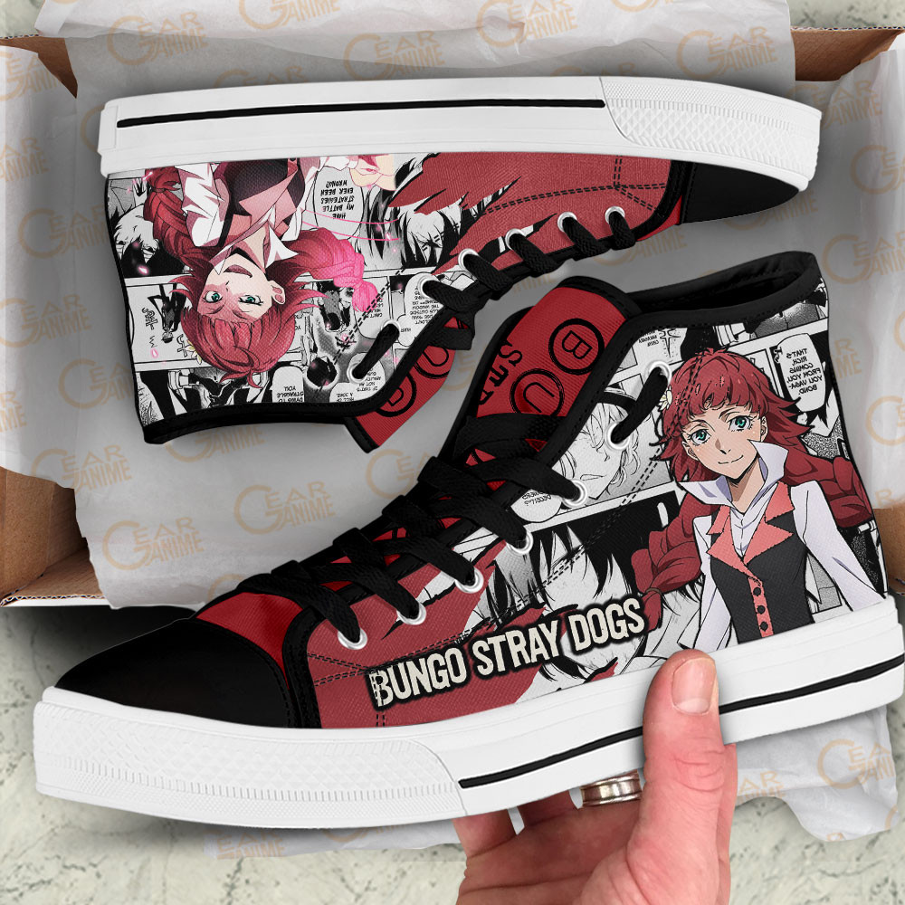 Maud Montgomery High Top Shoes Bungo Stray Dogs Custom Anime Sneakers