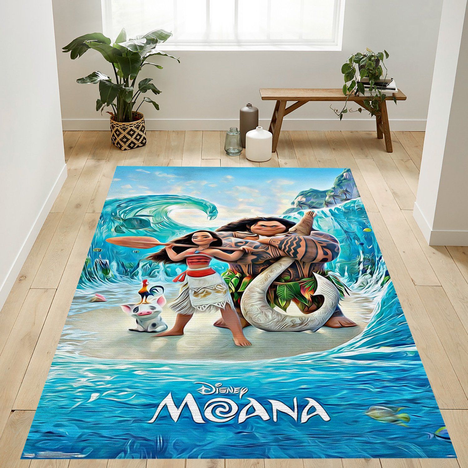 Maui Disney Rectangle Rug – Custom Size And Printing