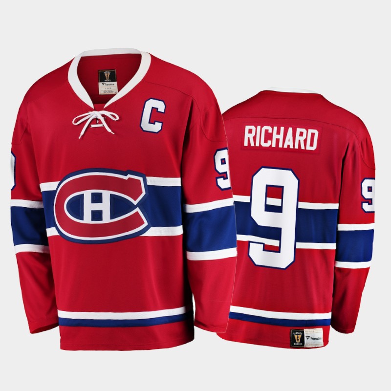 Maurice Richar Montreal Canadiens Retired Player Red Premier Jersey