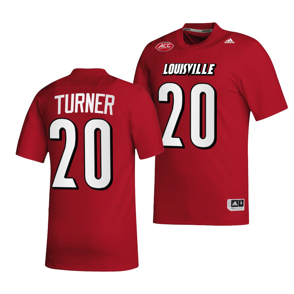 Maurice Turner Louisville Cardinals #20 Red Jersey 2022-23 College Men's NIL Uniform