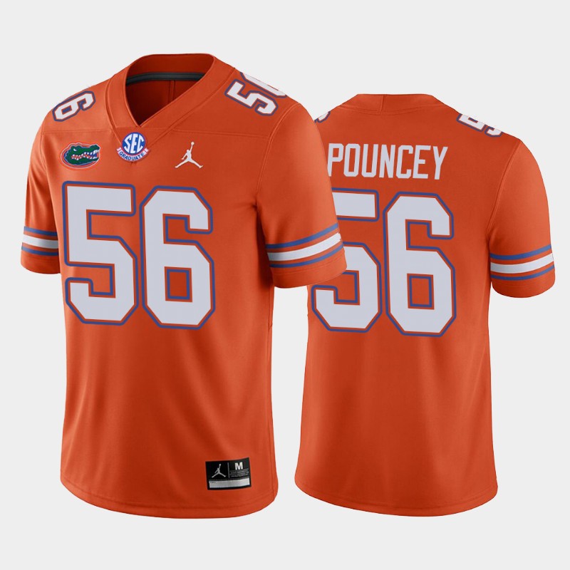 Maurkice Pouncey #56 Florida Gators Alternate History Player Orange Jersey NFL