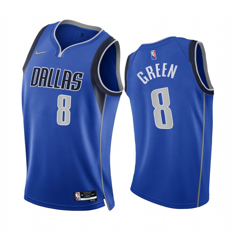 Mavericks Josh Green 75th Diamond Anniversary Blue #8 Jersey 2021-22