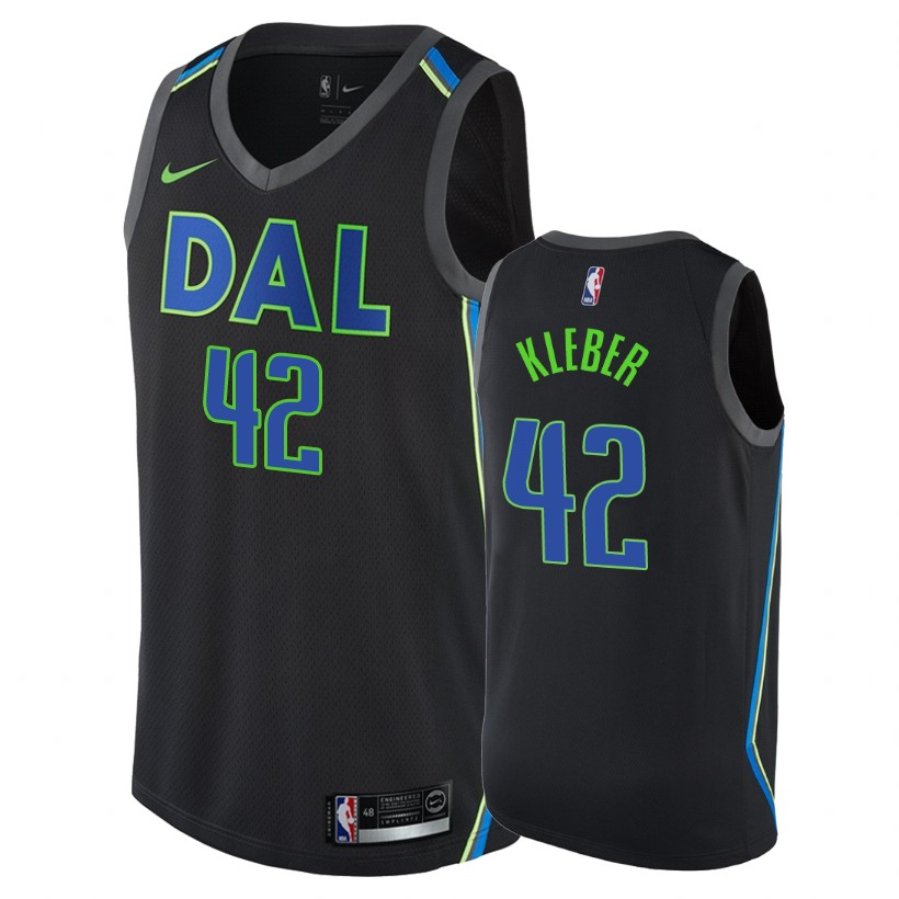 Mavericks Male Maxi Kleber #42 City Black Jersey