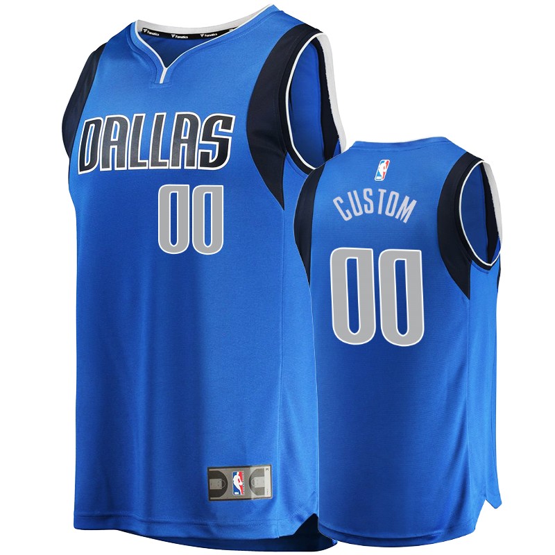 Mavericks Men's Custom #00 Icon Fanatics Branded Jersey
