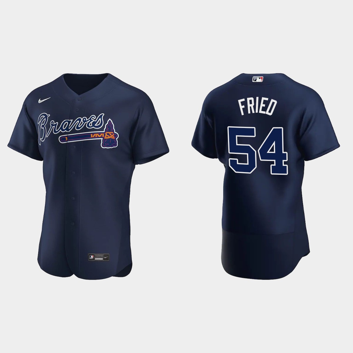 Max Fried #54 Atlanta Braves 2020 Alternate Player Jersey - Navy