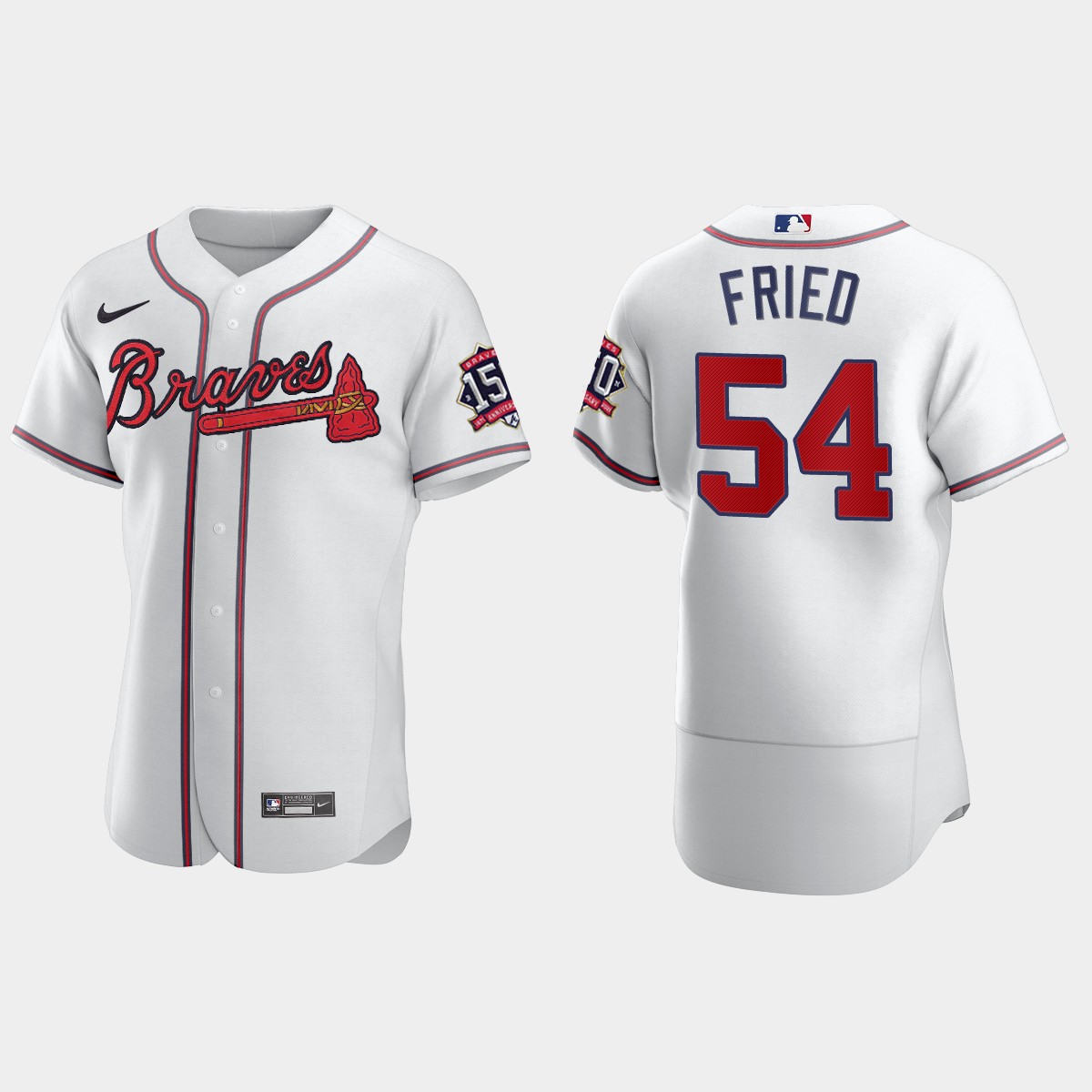 Max Fried Atlanta Braves 150th Anniversary World Series Jersey - White