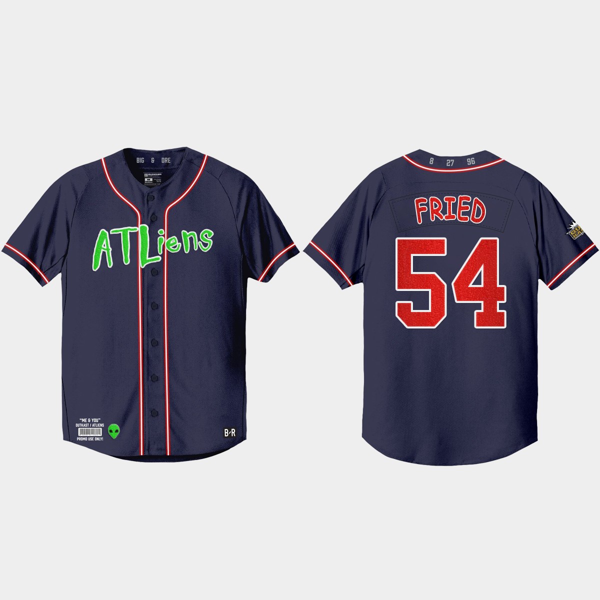 Max Fried Atlanta Braves 25th Anniversary Outkast Jersey - Navy