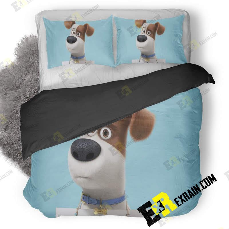 Max In The Secret Life Of Pets Qhd 3D Customized Duvet Cover Bedding Set