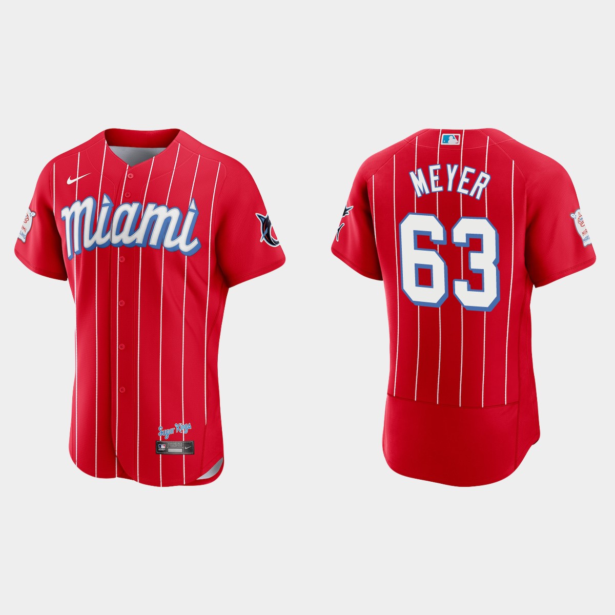 Max Meyer Miami Marlins City Connect Jersey - Red