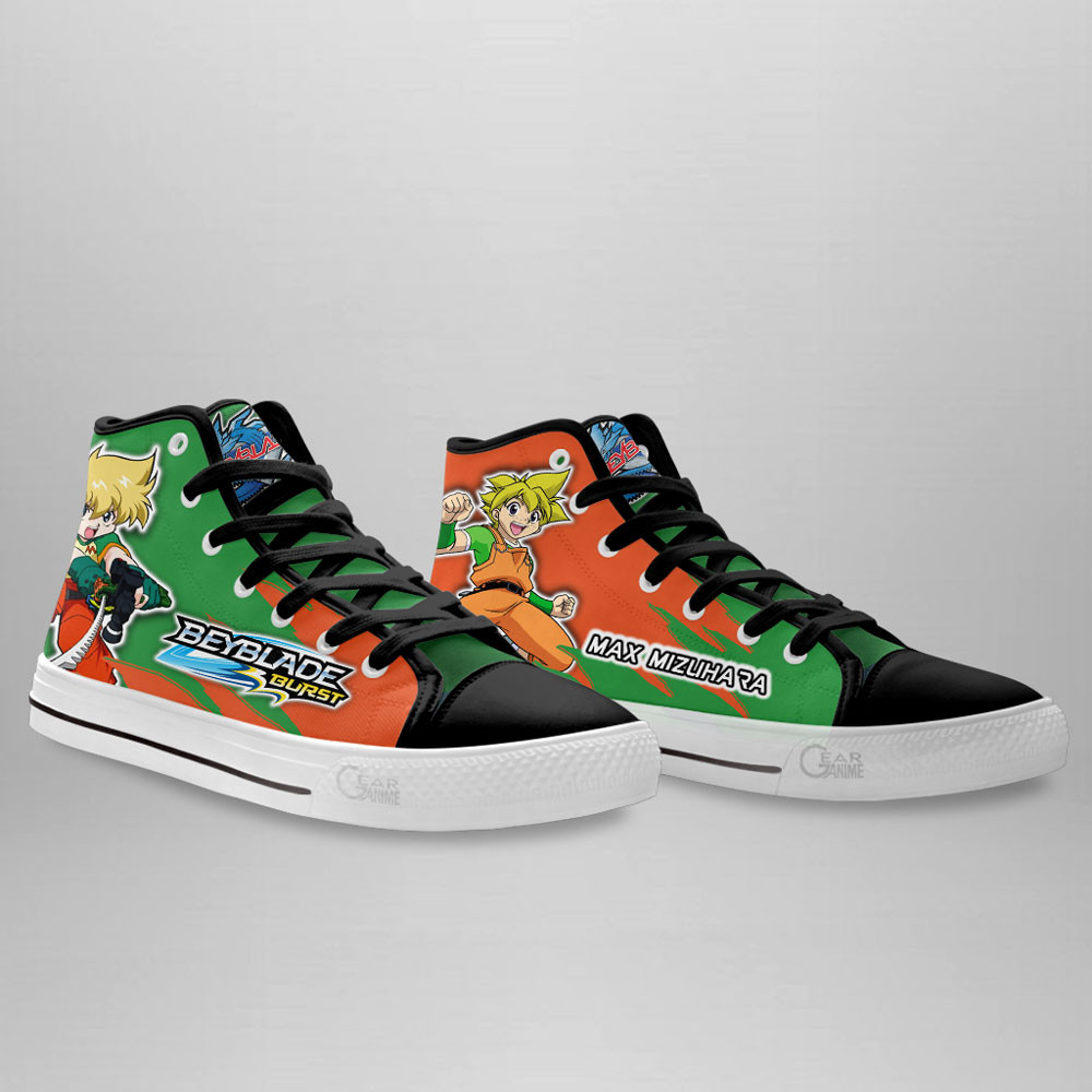 Max Mizuhara High Top Shoes Beyblade Anime Sneakers