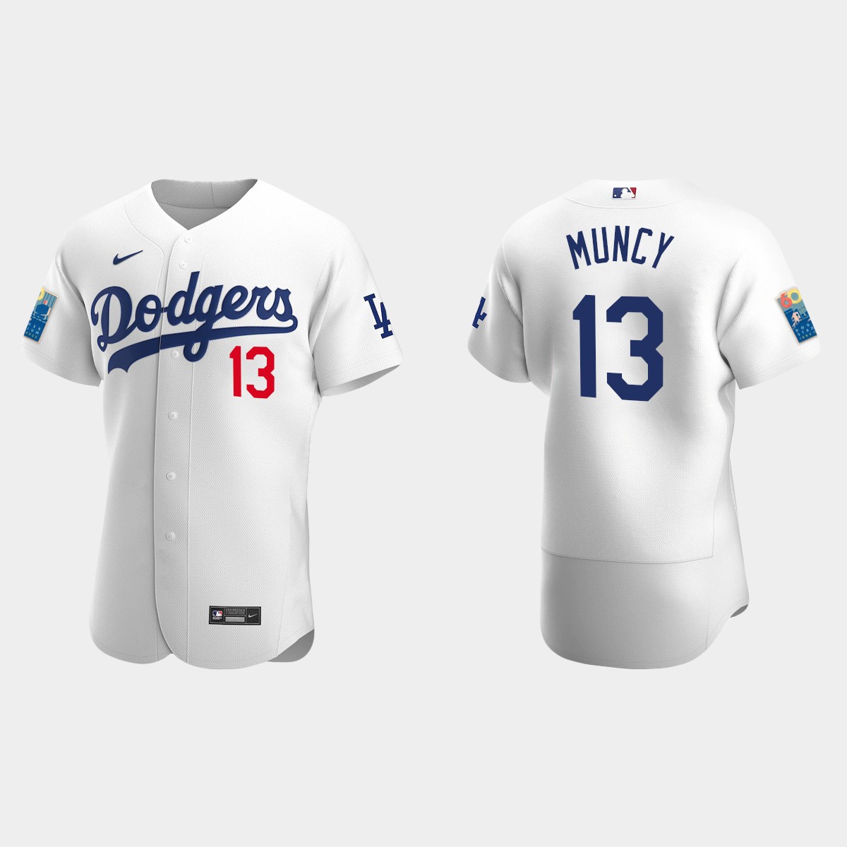 Max Muncy Los Angeles Dodgers 2022 Dodger Stadium 60th Anniversary Jersey - White