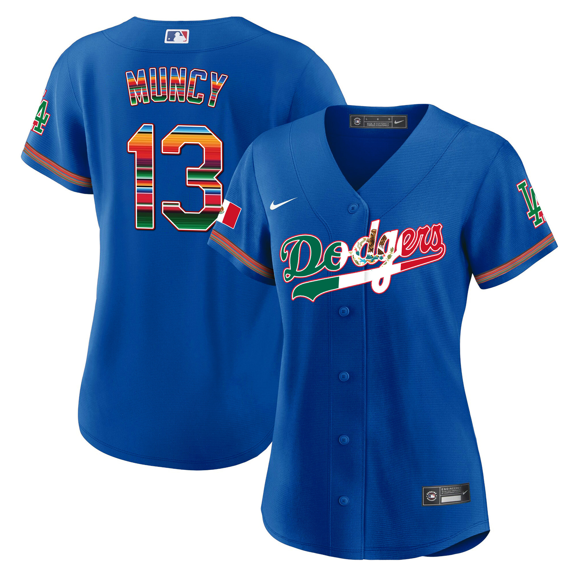 Max Muncy Women's Los Angeles Dodgers Mexico Baseball Limited V4 Royal Jersey - All Stitched