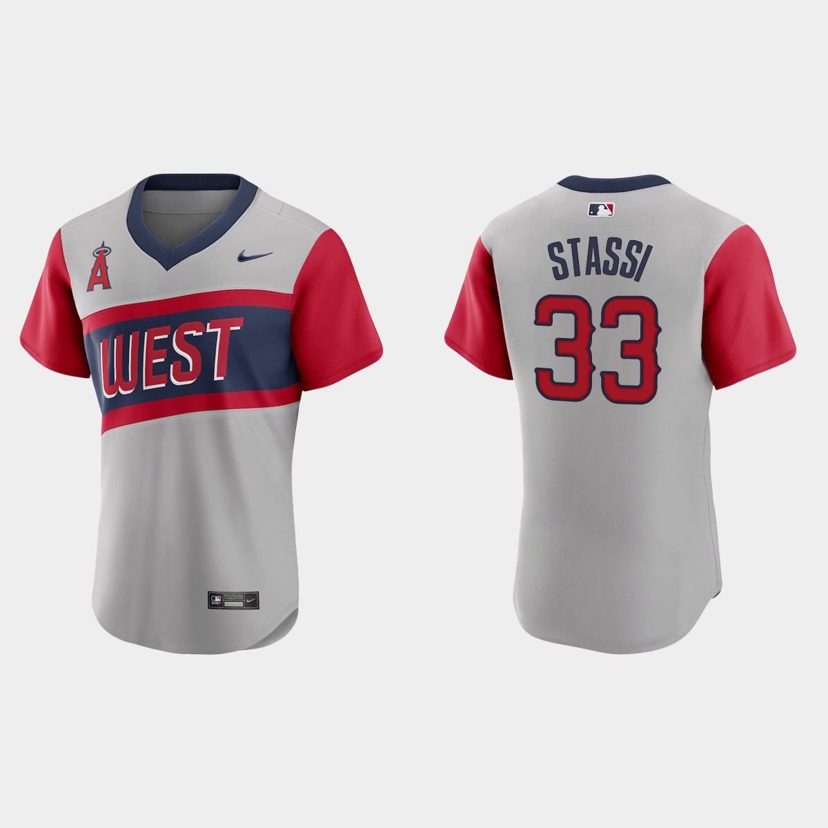Max Stassi Los Angeles Angels 2021 Little League Classic Road Jersey - Gray