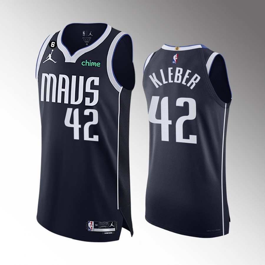 Maxi Kleber 2022-23 Mavericks #42 Statement Edition Jersey Navy