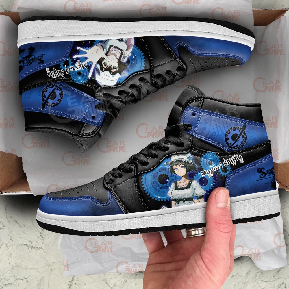 Mayuri Shiina JD1s Sneakers Steins Gate Anime Shoes, Air Jordan Hightop
