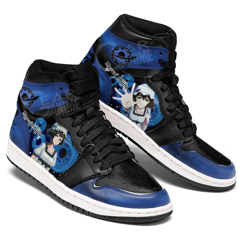 Mayuri Shiina JD1s Sneakers Steins Gate Anime Shoes, Air Jordan Hightop