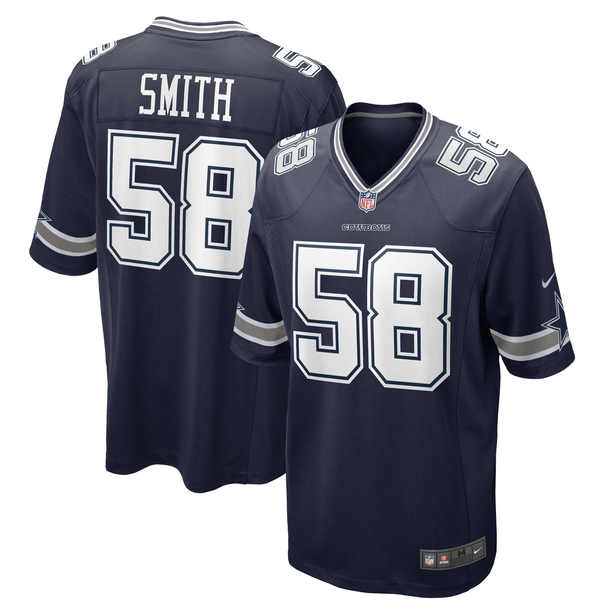 Mazi Smith 58 Dallas Cowboys 2023 NFL Draft Game Stitched Jersey – Navy