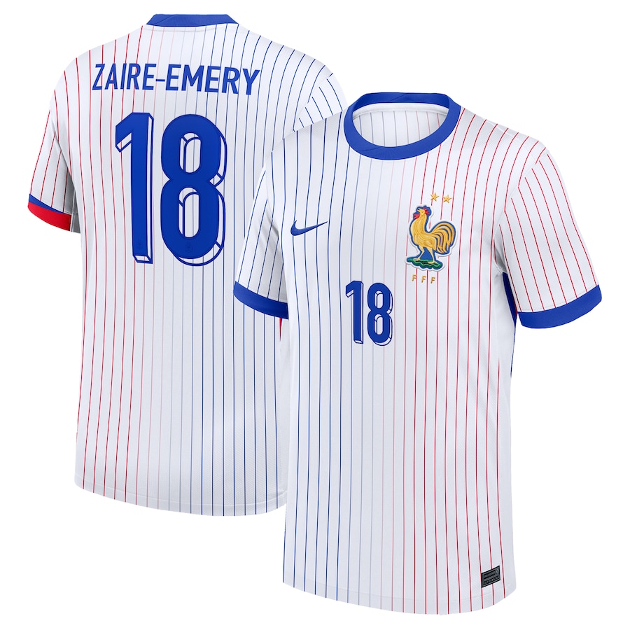 Mbappe Men's France 2024 Stadium Away Soccer Jersey