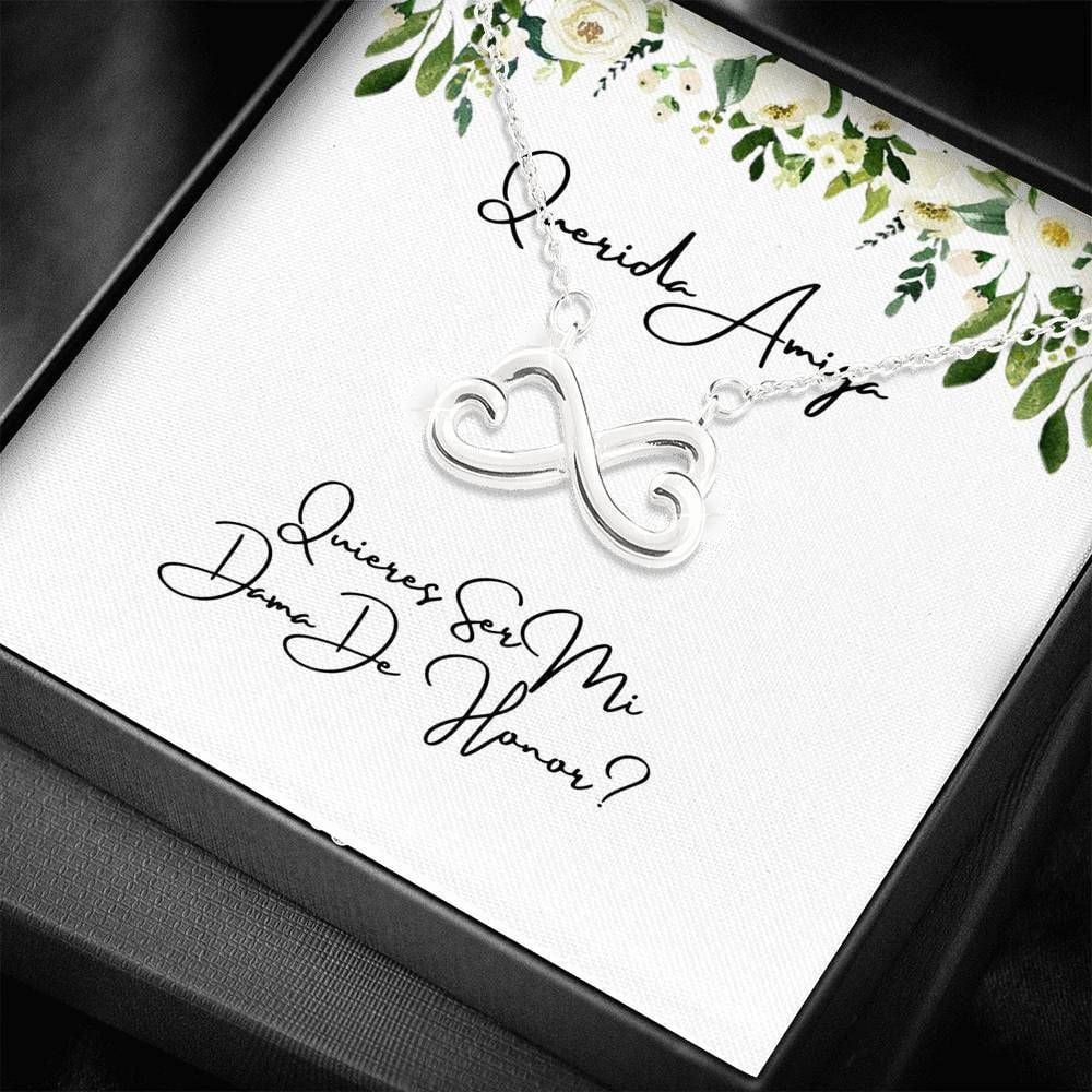 Meaningful Gift For Mom I Want A Hug From You Infinity Heart Necklace