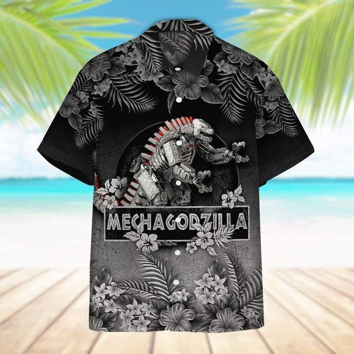Mechagodzilla Hawaiian Aloha Shirt Unisex Colorful Hawaiian Beach