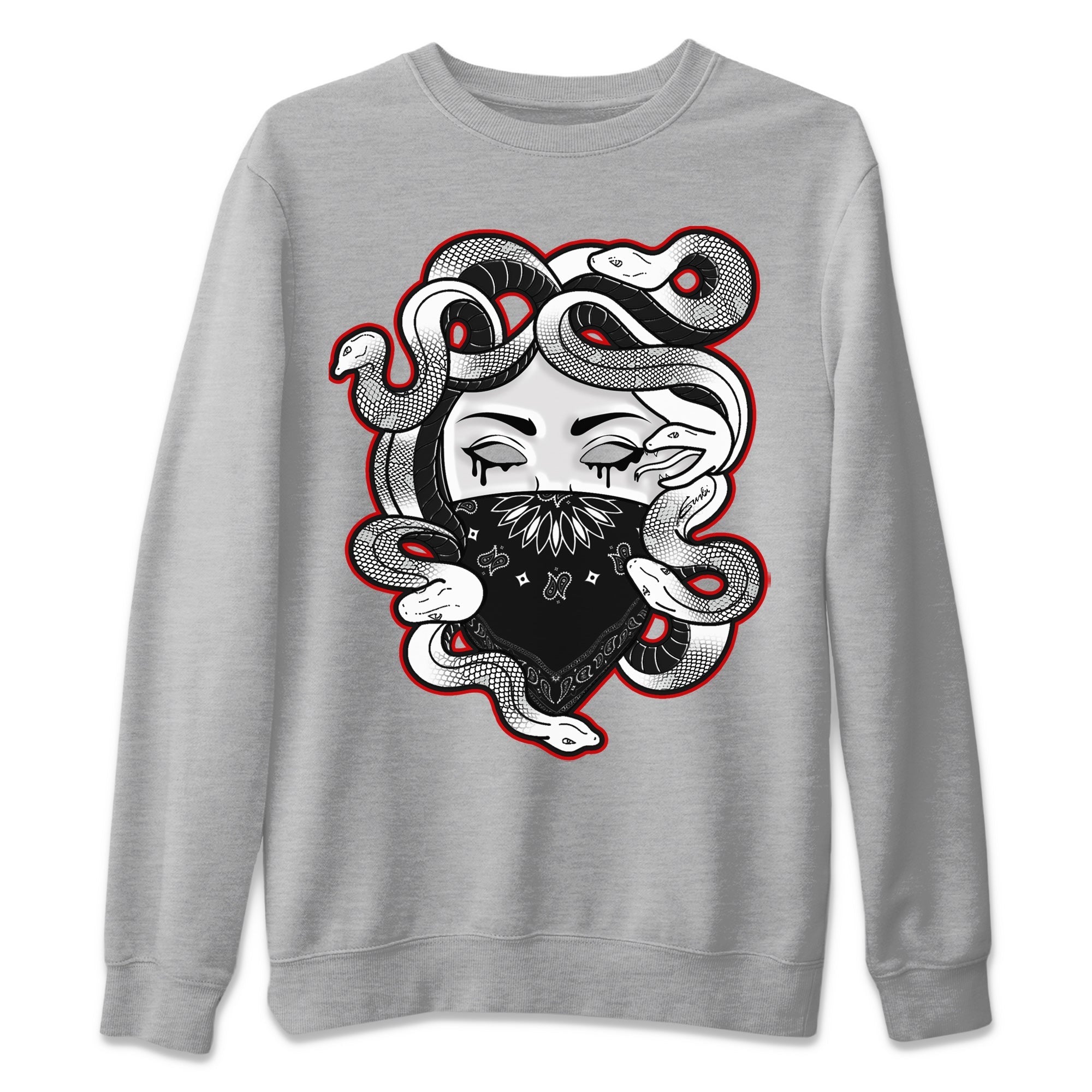 Medusa Unisex Sweater – Air Jordan 12 Playoffs, Sneakers Matching Sweater
