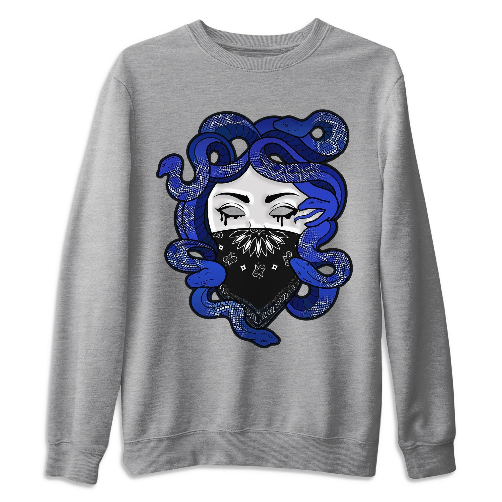 Medusa Unisex Sweater – Air Jordan 1 Royal Black, Sneakers Matching Sweater