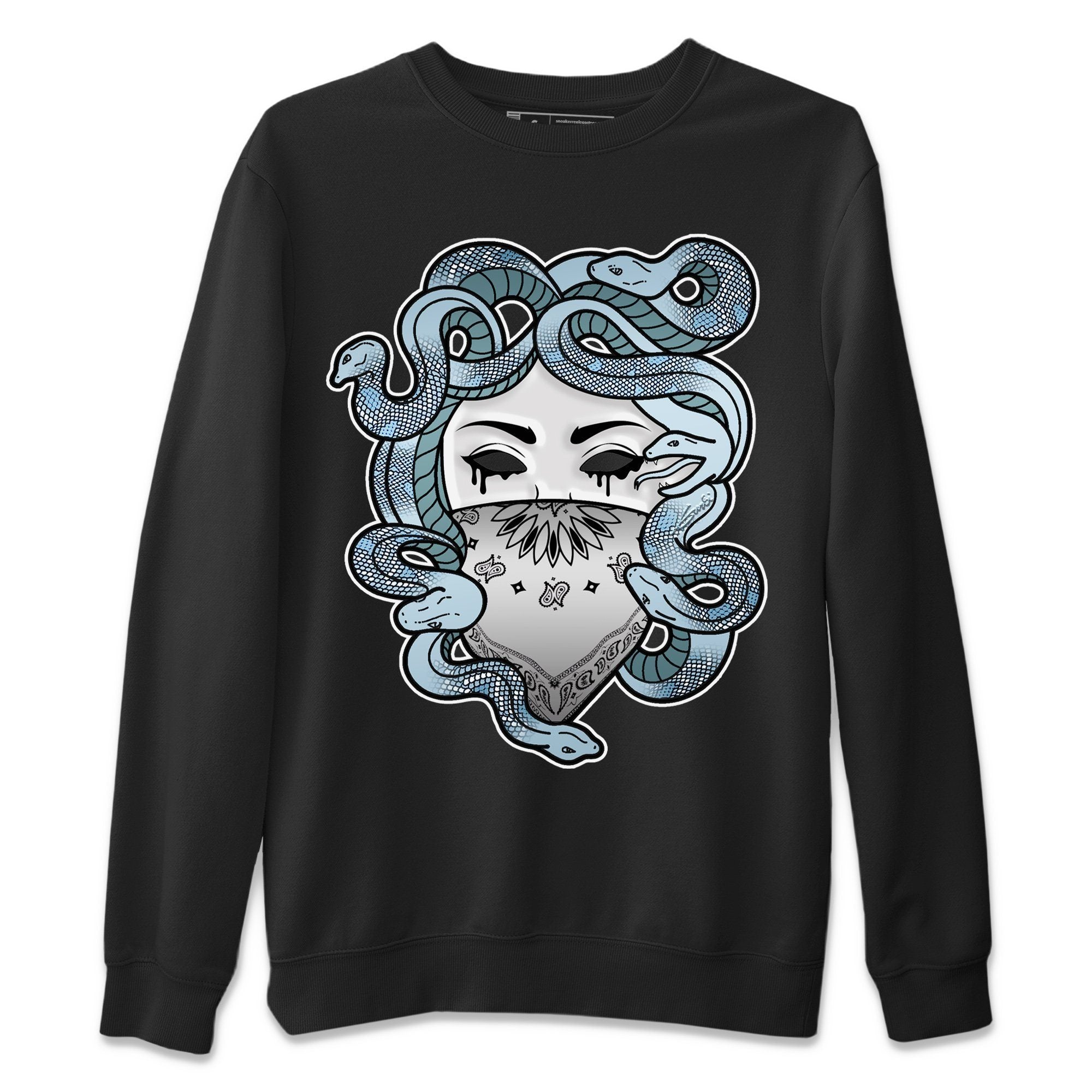 Medusa Unisex Sweater – Air Jordan 5 Blue Bird, Sneakers Matching Sweater