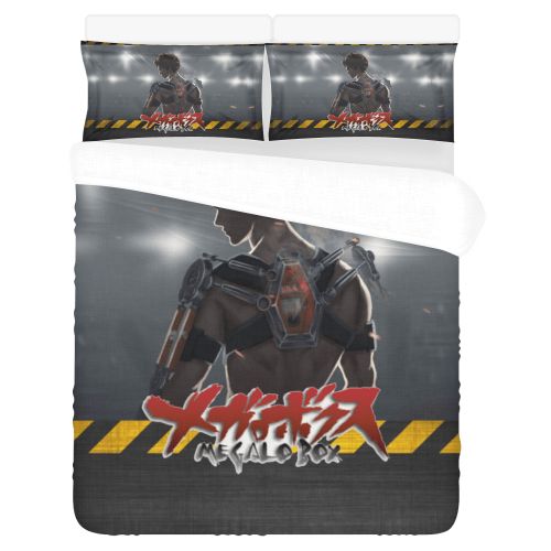 Megalo Box 3D Customized Duvet Cover Bedding Set
