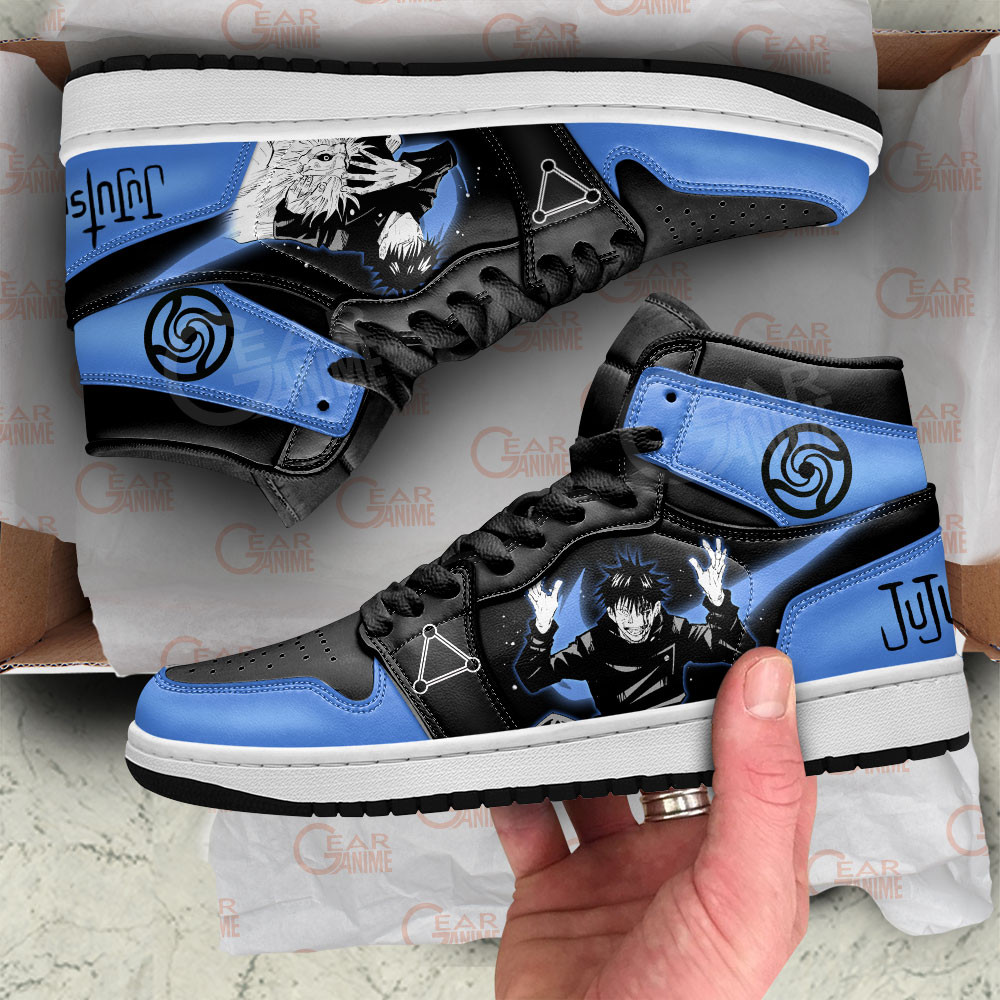 Megumi Fushiguro JD1s Sneakers Jujutsu Kaisen Anime Shoes, Air Jordan Hightop