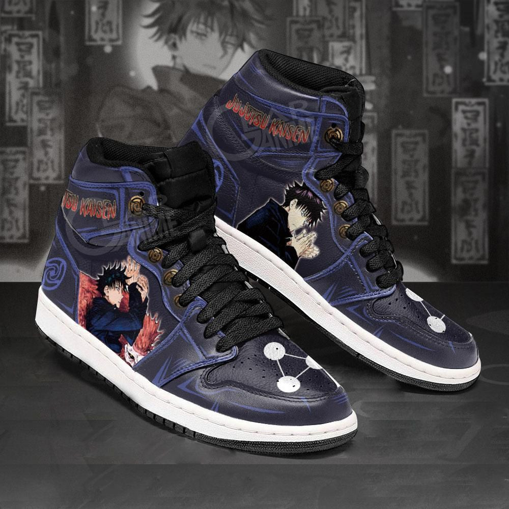 Megumi Fushiguro Jujutsu Kaisen Anime 1 High Top Air Jordan Sneaker, Air Jordan Hightop