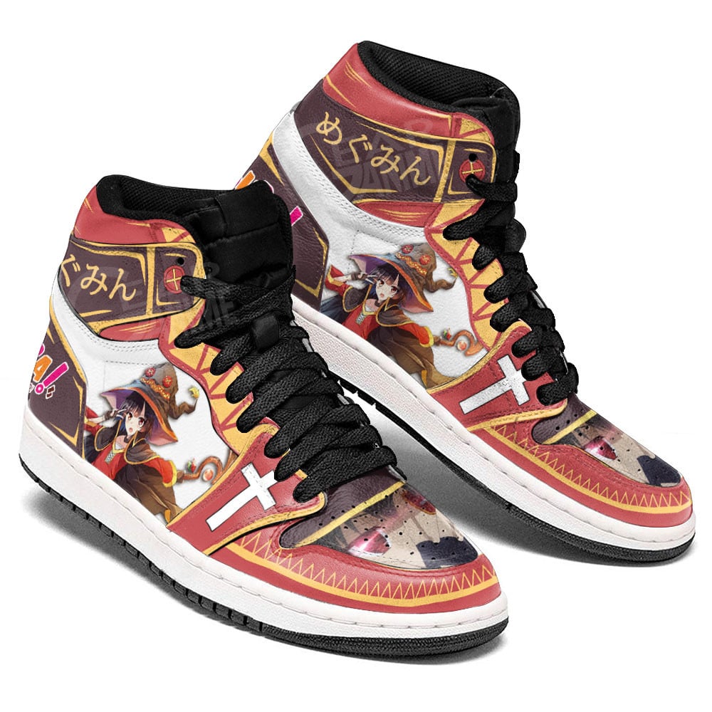 Megumin JD1s Sneakers Konosuba Anime Shoes, Air Jordan Hightop