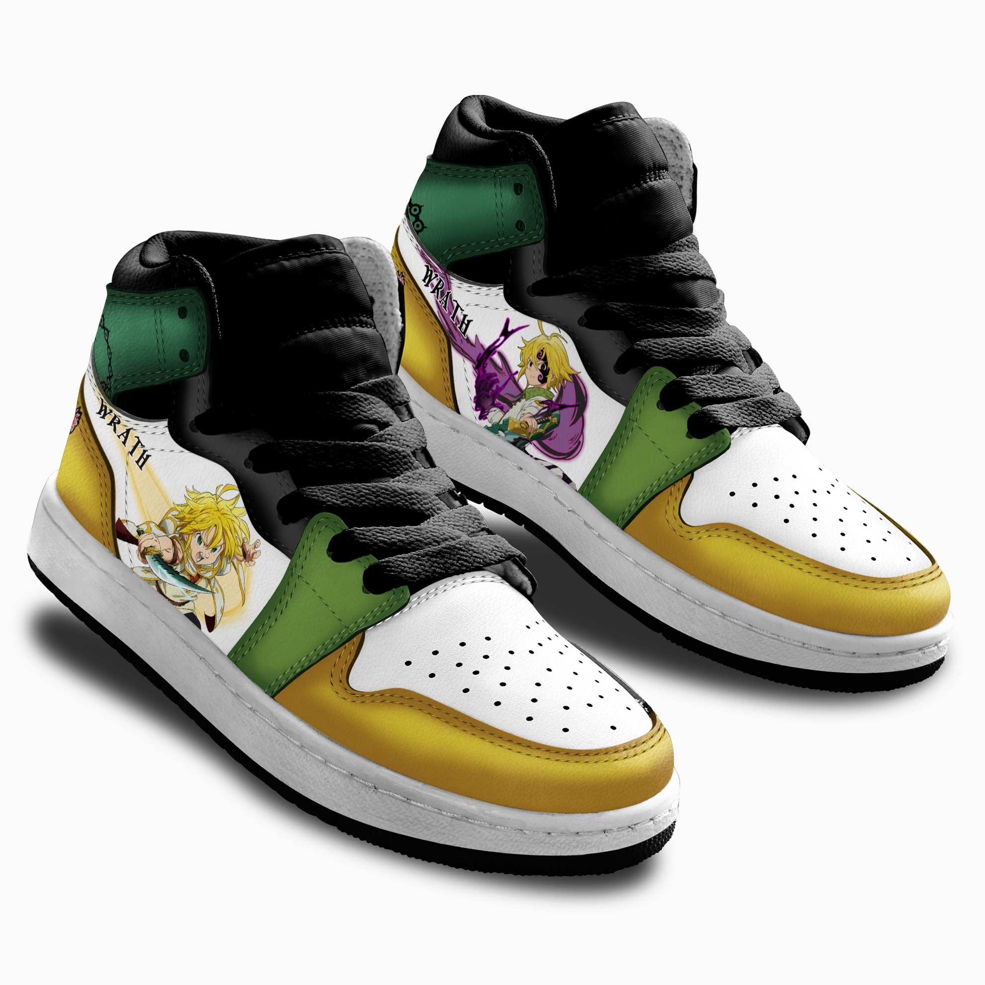 Meliodas Kids Sneakers The Seven Deadly Sins Anime Shoes For Kids