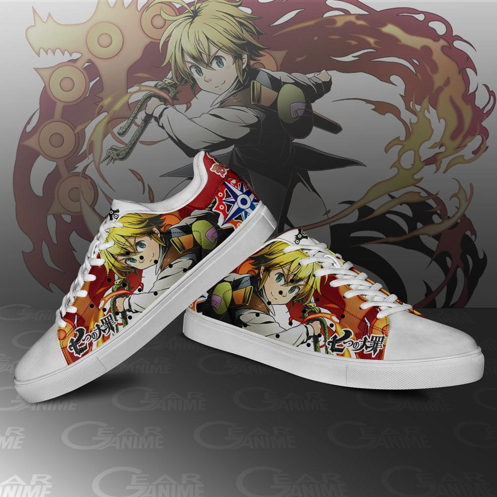 Meliodas Skate Shoes The Seven Deadly Sins Anime Custom Sneakers