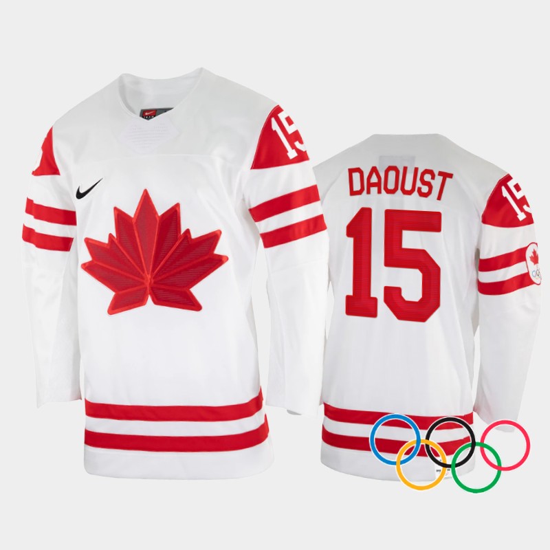 Melodie Daoust Canada Women's White Jersey 2022 Winter Olympics