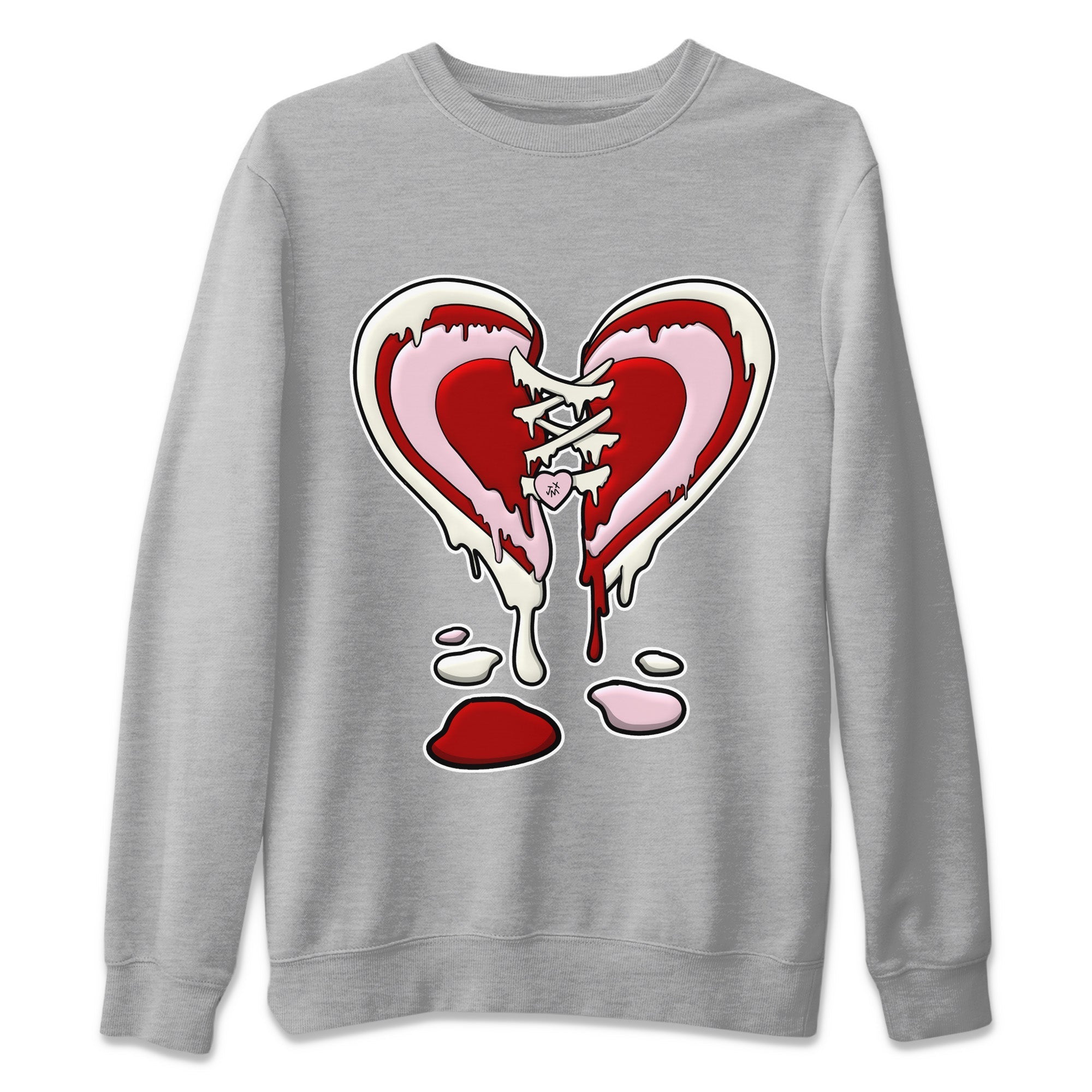 Melting Heart Unisex Sweater – Air Force 1 Valentines Day, Sneakers Matching Sweater