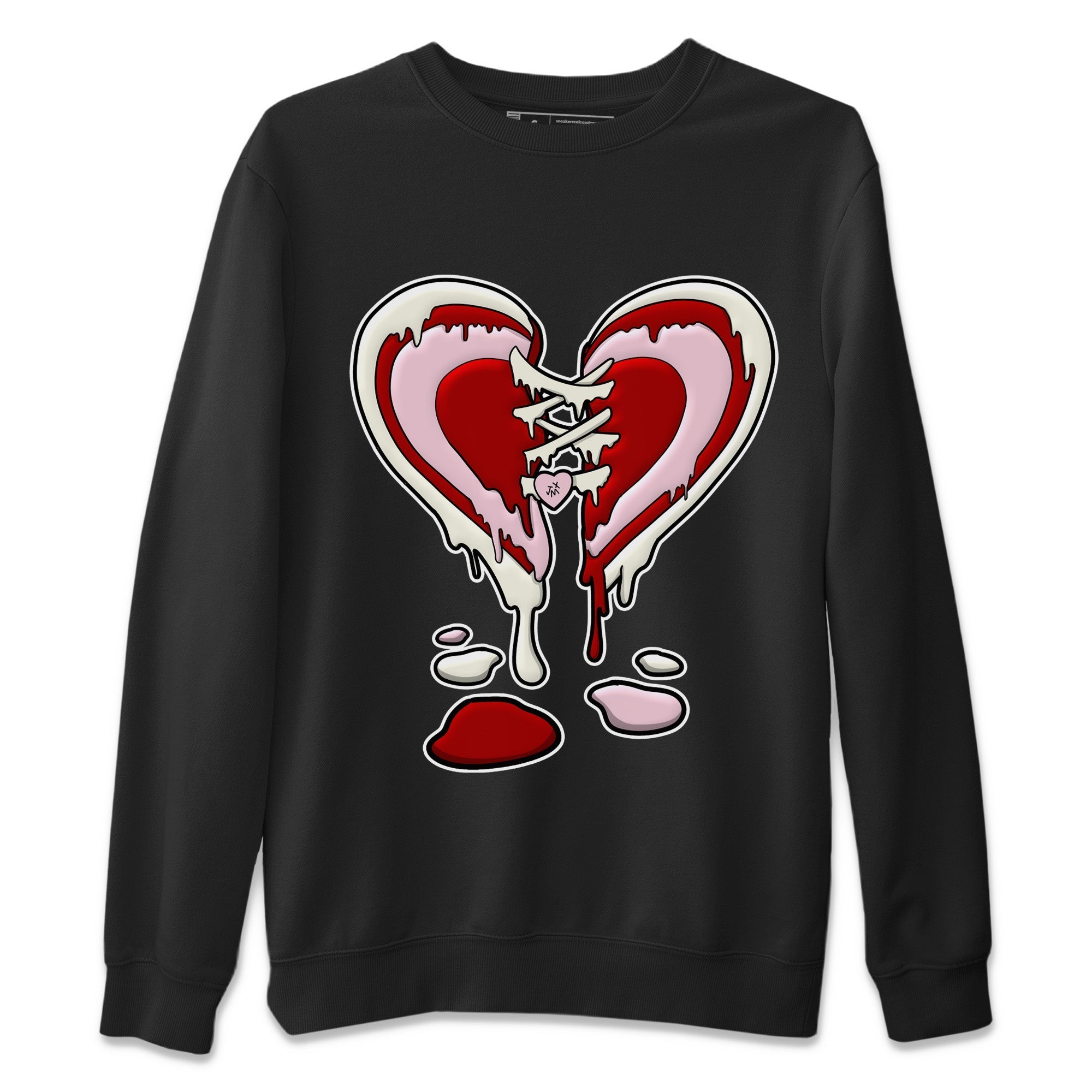 Melting Heart Unisex Sweater – Air Force 1 Valentines Day, Sneakers Matching Sweater
