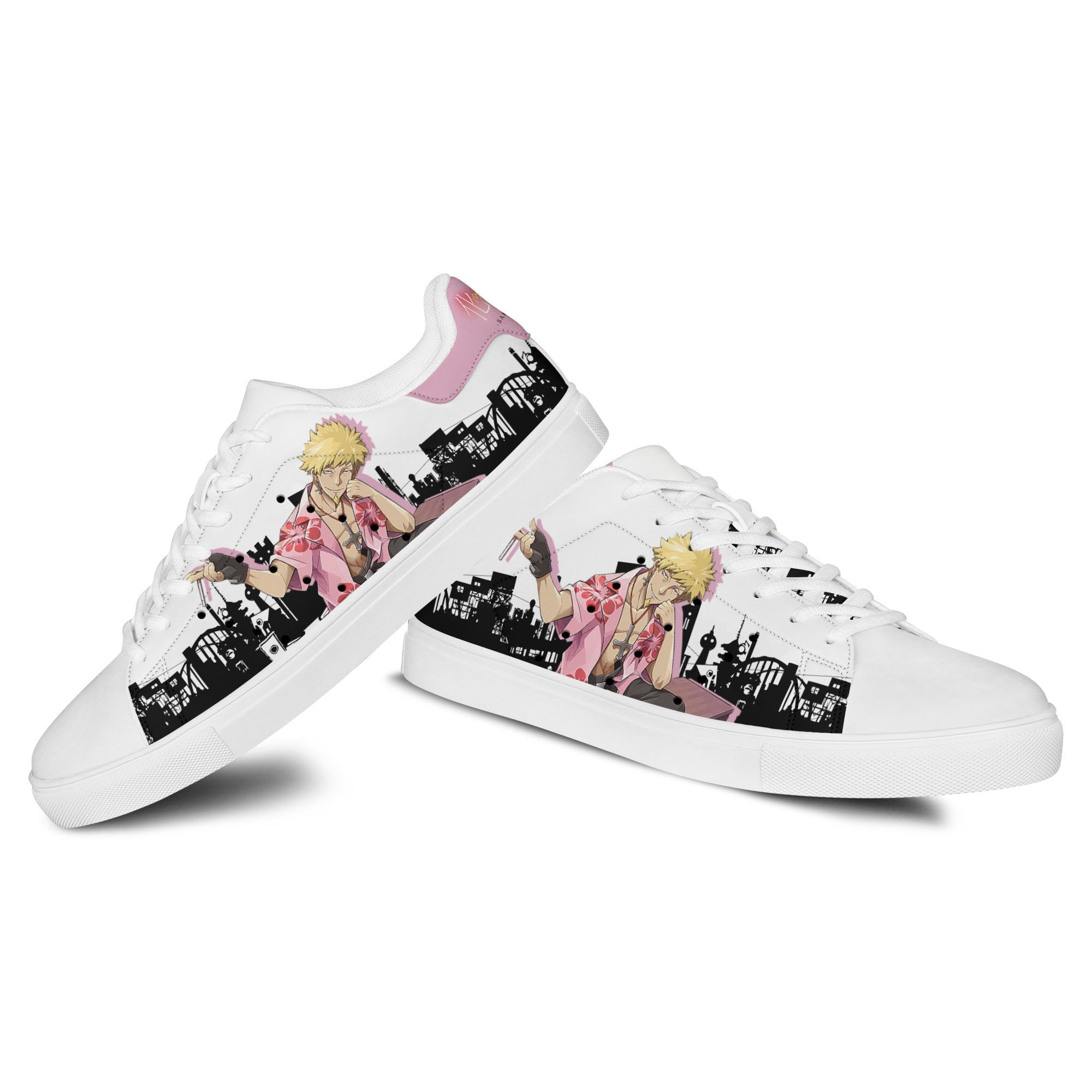 Meme Oshino Skate Sneakers Custom Anime Bakemonogatari Shoes